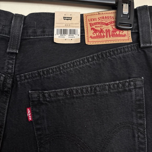 Levi’s women's 94 Baggy Wide Leg Jeans Black Size-31X31 New W Tag 100% cotton - Picture 4 of 15